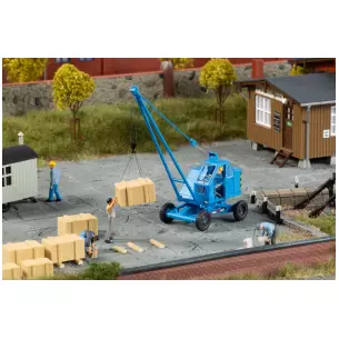 Chargeuse sur roue T170 bleue - AUHAGEN 41674 HO 1/87