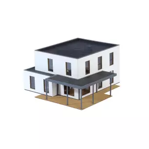 Maison cube Lina avec terrasse KIBRI 38339 - HO 1/87 - Kit polyplate