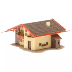 Chalet Alpin en crépi avec éclairage Faller 232564 - N : 1/160 - EP II