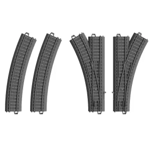 Set rails & aiguillages Marklin my world 23401 - HO 1/87