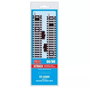 2 rails de coupure  168 mm Peco ST2005 - HO : 1/87 - Code 100