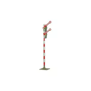 Signal principal de sémaphore ÖBB avec 2 bras modifiés couplés, hauteur 103mm