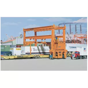 Grue à conteneur "Kalmar" intermodale - CORNERSTONE 933-3109 - HO 1/87