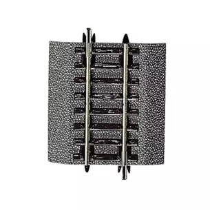 Straight track G1/4 Roco 42513 with flexible ballast - 57,5 mm - HO : 1/87 - Code 83