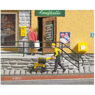 Letter carrier with delivery cart