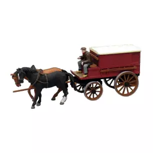 Charrette de fermier fermée à 2 chevaux