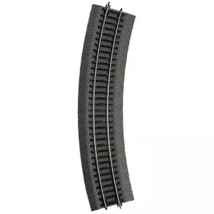 Curved rail 30° Roco 42524 flexible ballast - R4 481,2 mm - HO : 1/87 - Code 83
