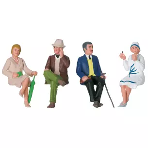 Pack de 4 personnages assis LGB 53009 - G 1/22.5 - Orient Express