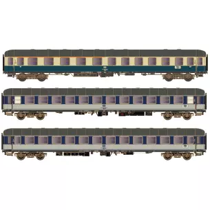 Coffret de 3 voitures Dolomiten-Express - HO 1/87 - Hobbytrain H43042