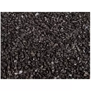 Matériel de flocage Charbon, noir, 650 g