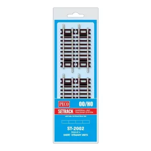 4 rails droits 79 mm Peco ST2002 - HO : 1/87 - Code 100