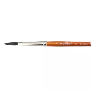 Pinceau en poil de Poney - Manche Laqué et rugueux N°06 - KOLIBRI 0012/06