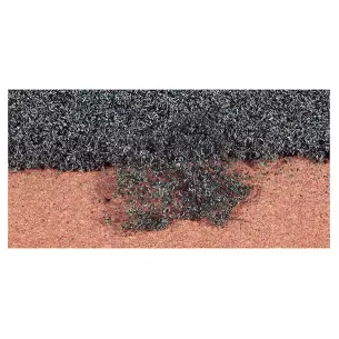 Flocked net, green carpet 28x14cm