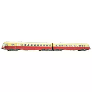 Rame automotrice diesel TEE Aln 442/448 livrée rouge avec toit crème