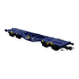 Wagon porte-conteneurs Modalis de la SNCF - PT Trains 100265 - HO