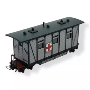 Voiture ferroviaire ambulance MiniTrains 5135 - HOe 1/87