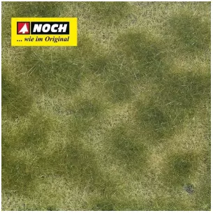 Feuille/tapis herbe 120 x 180 mm Vert beige NOCH 07253 - HO 1/87 - Détaillé