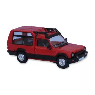Véhicule 4x4 Matra Simca Rancho SAI 3440 - HO : 1/87 - livrée rouge