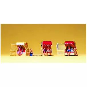 Characters on the beach chairs