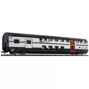 Voiture Double pont CL1/fourgon ROCO 74501 - CFF - HO 1/87 - EP VI