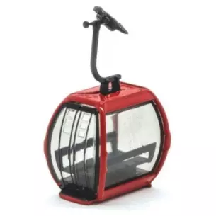 Omega V Gondola, red - HO 1/87 - Jagerndorfer 82104