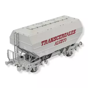 Wagon céréalier ALGECO gris - REE MODELES WB728 SNCF HO 1/87 - EP IV