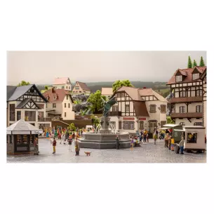 Fontaine de la ville Walkyrie NOCH 66455 HO 1/87 - 100x100x75 mm