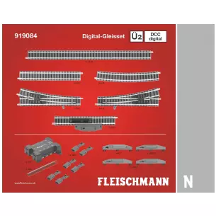 Kit extension de voie Ü2 avec rails droit rails courbé rails de découplement et accessoires