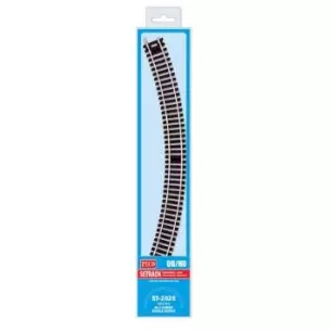 4 rails courbes rayon 438 mm 45° Peco ST2026 - HO : 1/87 - Code 100