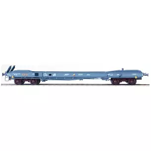 Flat car with container holder type KB NOVATRANS delivered grey blue n°26 87 047 8 981-0