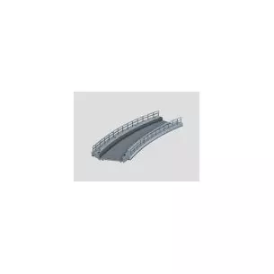 Element de rampe courbe Rayon R1 - Voie C - Largeur 64 mm