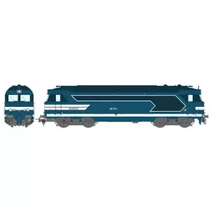 Locomotive Diesel BB67411 Bleue "Strasbourg" REE MODELES MB167 - SNCF - HO 1/87
