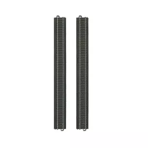 2 éléments de rail droits Marklin 20360 - 360 mm - HO : 1/87 - Code 83 - Voie C
