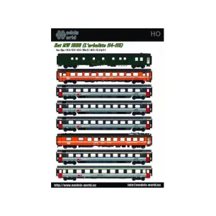 Coffret 8 voitures "L'Arbalète" 114-115 - HO 1/87 - Ep V
