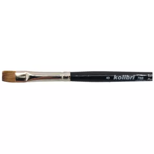 Pinceau en Soies Kolinsky sélectionnés - Manche Laqué N°08 - KOLIBRI 788/08