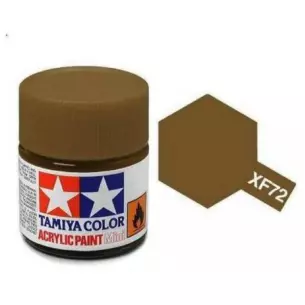 Peinture acrylique - couleur Brun JGSDF MAT XF72 - TAMIYA 81772 - 10 mL