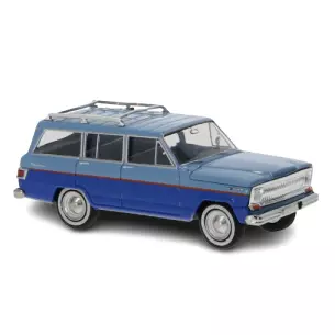 Voiture Jeep Wagoneer B bleu clair et bleu foncé BREKINA 19871 - HO 1/87