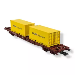 Wagon porte-conteneurs S68 de la SNCF - JOUEF HJ6194 - HO 1/87
