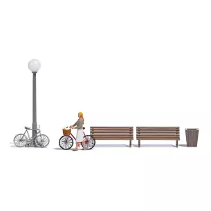 Kit "Achat de légumes", multiples éléments BUSCH 7997 - HO 1/87