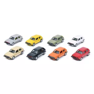 Lot de 8 Golf - HO 1/87 - Schuco 452660300