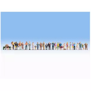 Set of 30 figures in the city Noch 16043 - HO 1/87 - Economic set