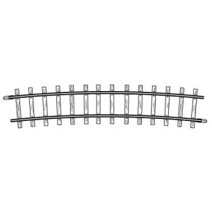 12° curved track, radius 515mm