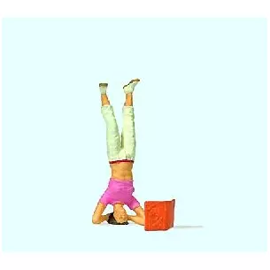 Character doing the headstand