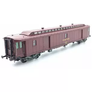 OCEM ALLEGE 21.6m brown mail car PTT REE MODELES VB094 - HO 1/87