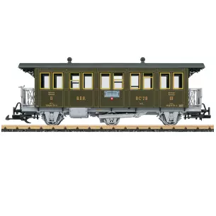 Voiture voyageurs BC 28 LGB 31331 - G : 1/22.5 - Ballenberg-Dampfbahn - EP VI
