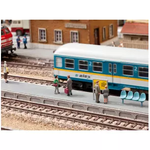 Quai de gare universel NOCH 66008 - HO 1/87