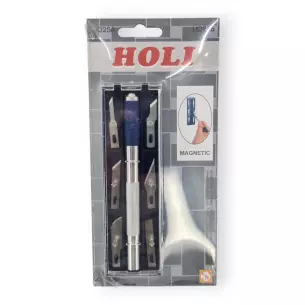 Cutter avec un assortiment de 6 lames - HOLI 256