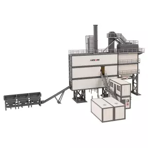 Centrale de mélange d’asphalte avec conteneur de bitume