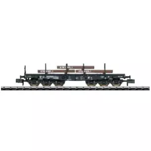Heavy duty wagon with steel plates - N 1/160 - TRIX 15281-03