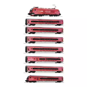 Rame 8 éléments "100 ans ÖBB"  ANALOGIQUE ROCO 5500002 - OBB - HO 1/87